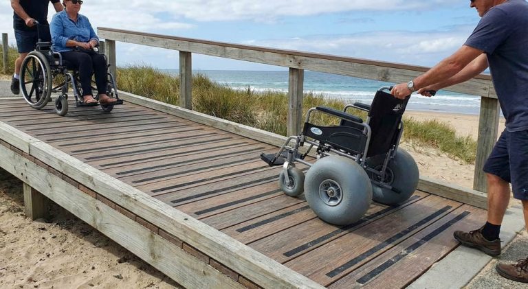 Beach wheelchair